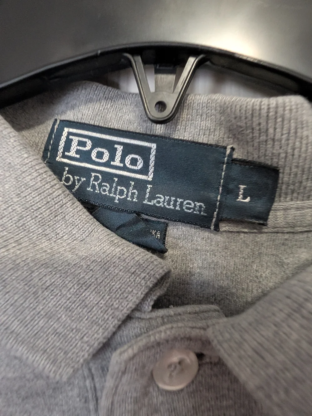 Ralph Lauren Gray Polo with Navy Pony
